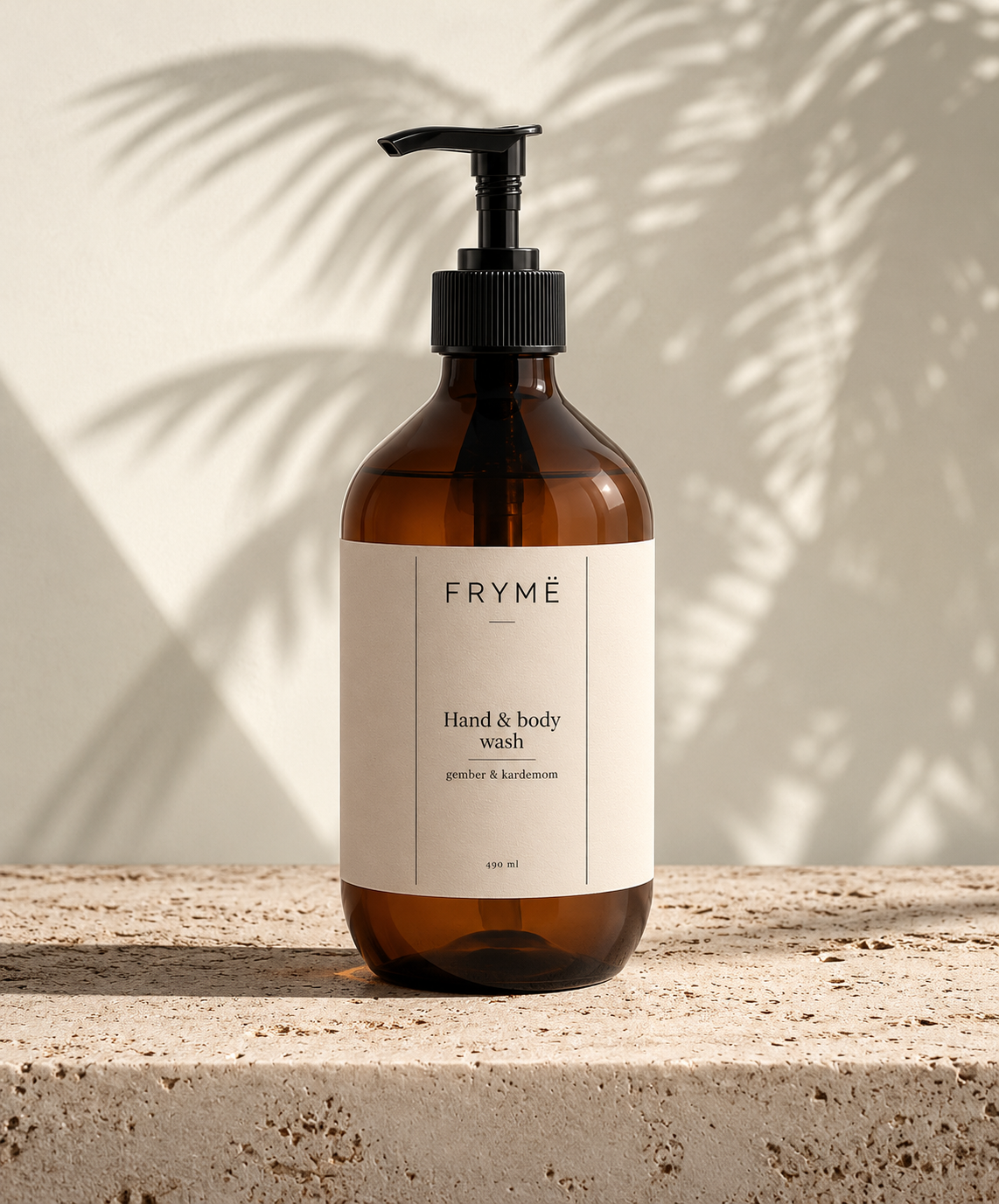 FRYMË hand & body wash gember & kardemom 490 ml