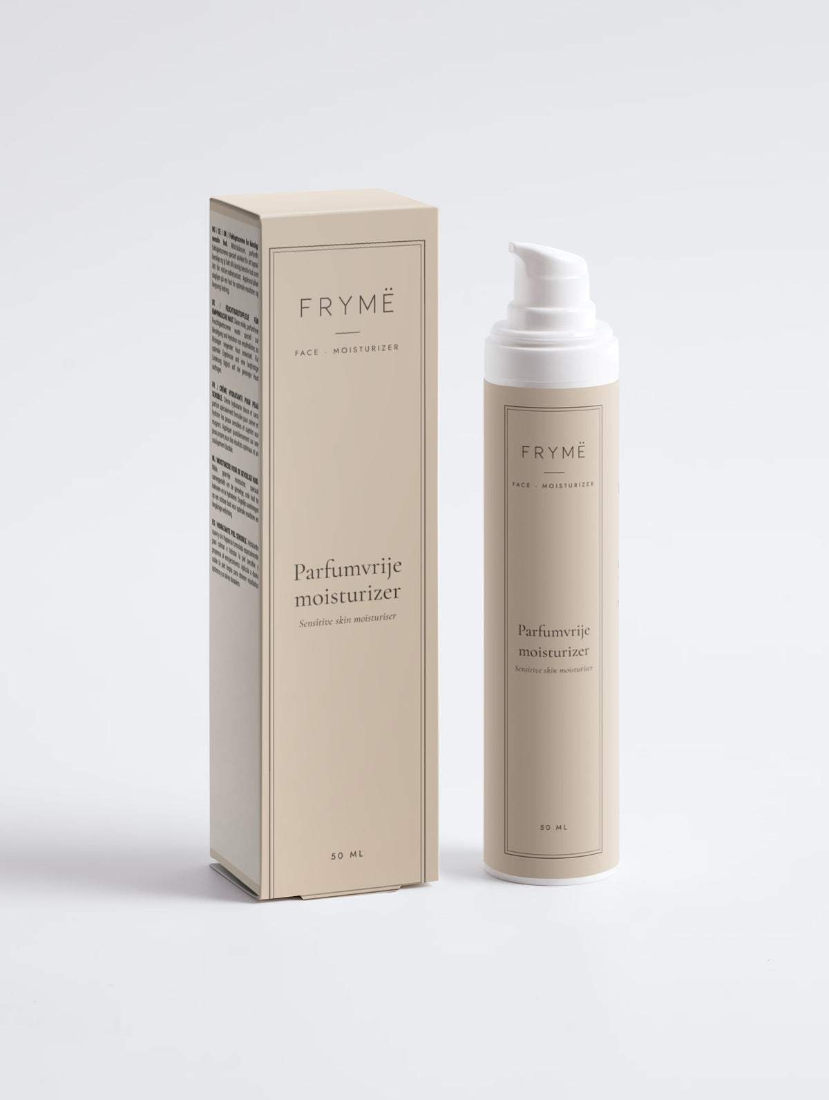 FRYMË parfumvrije moisturizer, detail