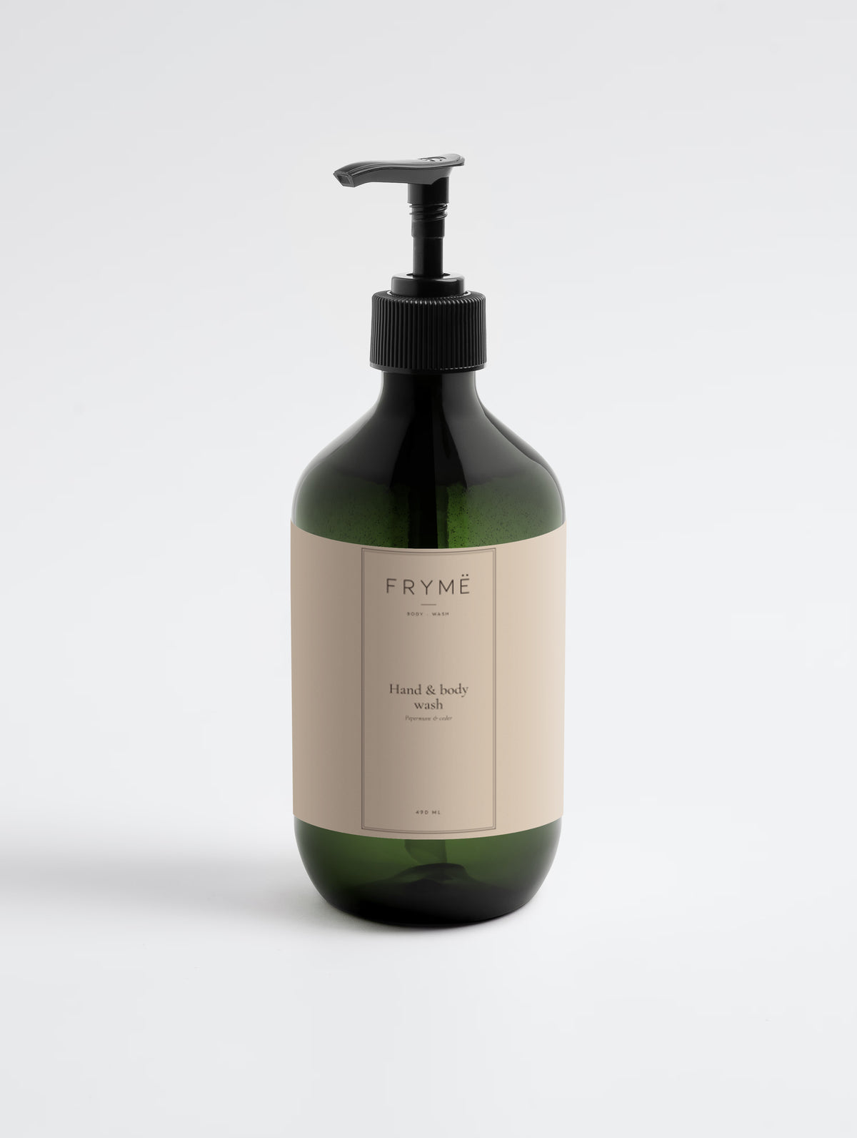 FRYMË hand & body wash pepermunt & ceder, detail